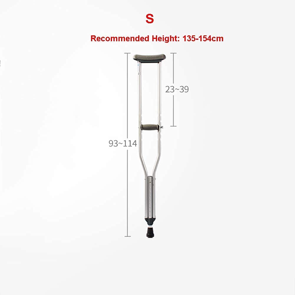 Kule dla dorosłych Pod pachami Pachowe kule z trzciny aluminiowej Regulowane pachowe dla dorosłych i dzieci w podeszłym wieku Pogrubione złamania Podwójne kule Walker Idealne w podróży lub w pracy