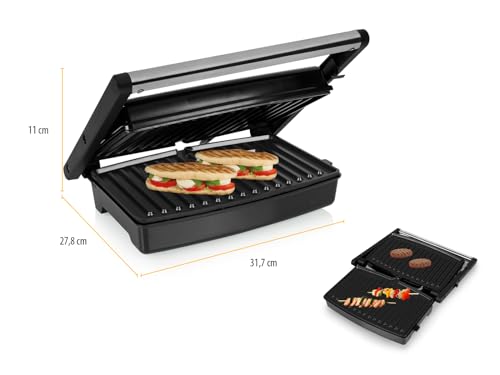 Parrilla de contacto Tristar de superficie 27,5x18 cm y 1500W de potencia 3