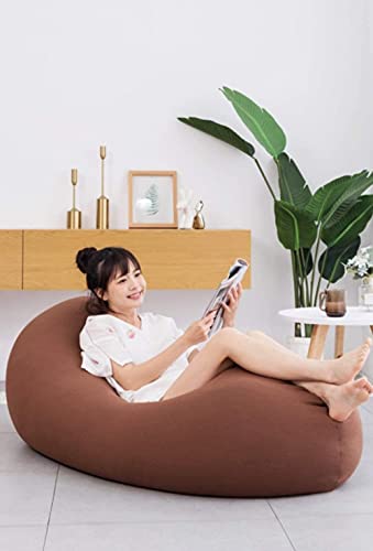 dtkmkj Großer Sitzsack Lazy Sofa Tatami Stuhl Schlafzimmer Balkon Wohnzimmer Waschbar Lunch Chair 135×75cm, Baumwolle… – Bild 7