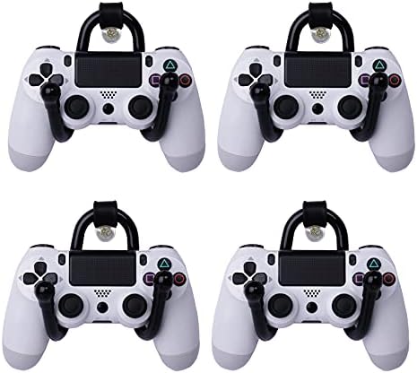 Small Common Recreation Controller Organizer Wall Mount Holder Hanger Rack Hook Stand for PS4 Xbox One Swap Professional Recreation Controller – Not Embrace Recreation Controllers – 4 Pack