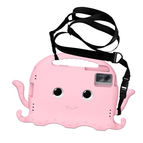Coque Redmi Pad 2 11" 2025 angles renforcés et support rotatif rose