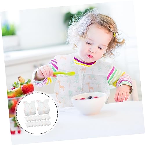 KESYOO 20Pcs Disposable Bibs for Drooling and Feeding Cute Animal Pattern Bibs for Lightweight Easy to Store Multipurpose Girl Essentials4