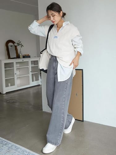 Image of KOTTY Women's Relaxed Fit Solid Stretchable Jeans