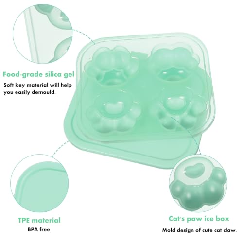 Moldes de Hielo Garras de Gato OUNONA 4 Pzs con Tapa miniatura 7