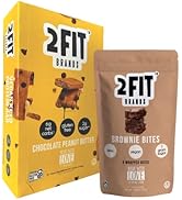 2FIT BRANDS Protein Bars + Keto Brownie Bites Vegan, Gluten Free, Plant Based, High Protein Snack...