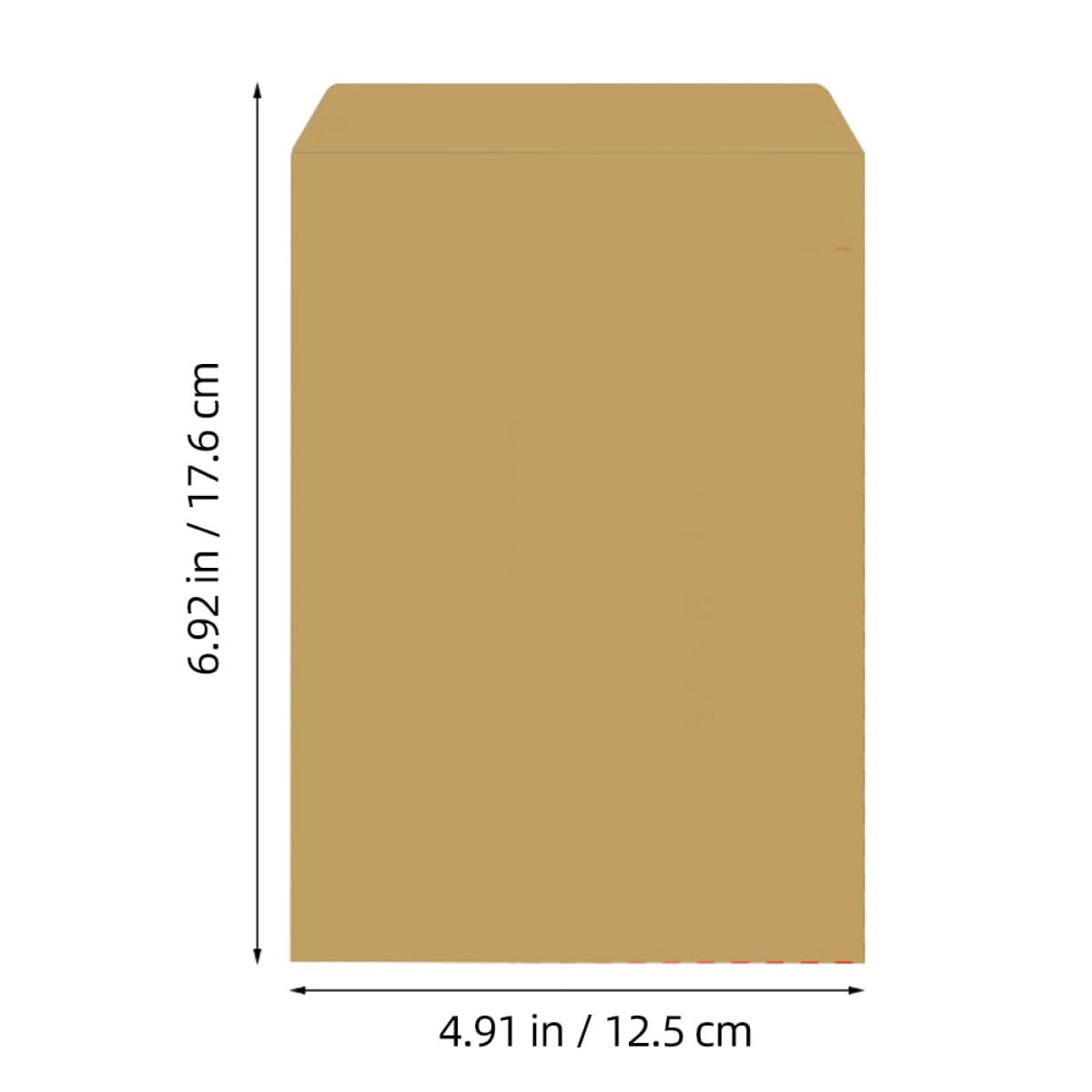 HOMSFOU Buste in Carta Kraft Giallo Kaki, Vuote e Lisce, 200 Pezzi, per Inviti, Matrimoni e Compleanni, Aspetto Elegante