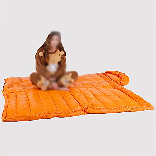 Jianghuayunchuanri Bequemer Schlafsack Camping-Umschlag-Schlafsack-Schlafsack weiche Schlafsack im Freien Indoor- und Outdoor-Aktivitäten (Farbe : Gelb, Size : 225x90cm) - Image 3