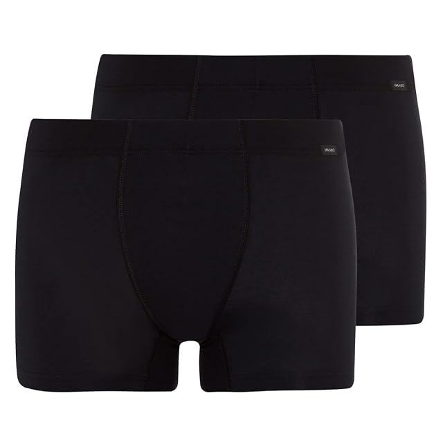 HANRO Mens Cotton Essentials 2 Pack Boxer Brief w Covered Waistband 73079