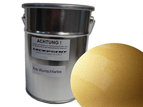 Lackpoint 1 Litre Ready to Spray Water-Based Paint Candy Gold Metallic Car Paint