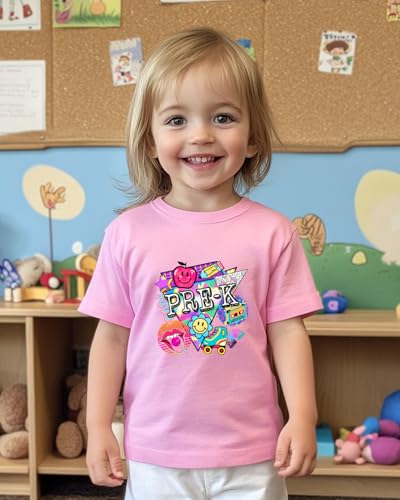 Habudda First Day of Preschool Shirt Pre K Shirts for Girls Boys Toddler Kids 2T 3T 4T Prek Cotton Tee 1st Day of Preschool Gift - Image 2