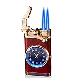 【Conception à double flamme coupe-vent et étanche】Ce briquet gonflable adopte une conception à double flamme coupe-vent et étanche, avec une flamme stable et un taux de réussite d'allumage accru.