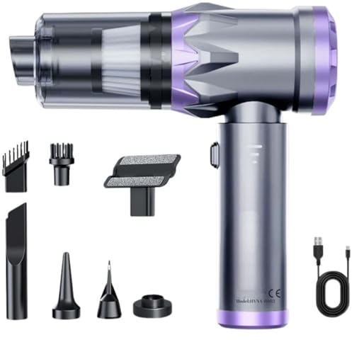 AEE® Kablosuz Güçlü Araç Süpürgesi ve Hava Üfleyici | 20000Pa Turbo Vakum Gücü | 3 Kademeli Fırçasız Motor | Şarjlı Mini El Süpürgesi | HEPA Filtreli Oto Süpürgesi | Ev Ofis Araba Temizlik Makinesi |