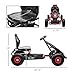 Aosom Kids Pedal Go Kart Ride-on Toy with Ergonomic Comfort, Pedal Car with Tough, Wear-Resistant Tread, Go Cart Kids Car for Boys & Girls with Suspension System, Safety Hand Brake, Ages 5-12, Red