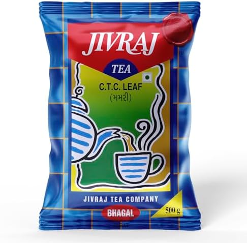 Jivraj C.T.C. Leaf Tea, 100% Assam Blend, Authentic Flavor, Fresh & Flavorful, 500g