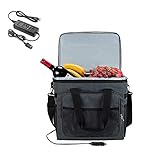 Car Cooler Bag 25L ,12V DC Plug In Cooler for Vehicle - Collapsible Thermoelectric Cooler Keep Drink...