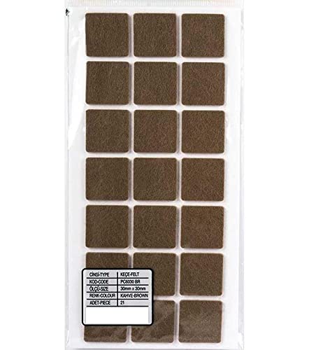 Gürçay Yapışkanlı Keçe 30 * 30 Mm 21 Adet