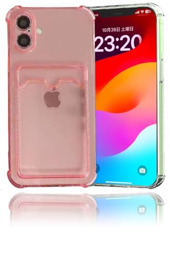 �yJapan Platina�z iPhone17 �p �P�[�X (�s���N) 6.3�C���` �A�C�t�H��17 �P�[�X �J�o�[ �|�P�b�g�t�� �J�[�h���[ �N���A �X�}�z�P�[�X TPU Qi�[�d ����~�� ���菝�h�~ �y�� ���^ �G�A�N�b�V���� po-17-pi