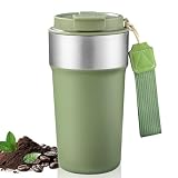 Termos para Cafe de 510 ml, Taza Termo de Café de Acero Inoxidable 304, Taza de Vacío para Bebidas de Café Frías y...
