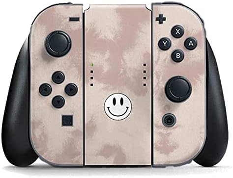 Skinit Decal Gaming Skin Compatible with Nintendo Switch (2017-2021) Joy-Con Controller - Taupe Tie Dye Design