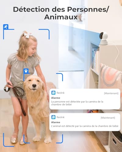 Caméra de Surveillance Reolink 4MP avec Pan Tilt et Audio - Geekodrome: Boutique d'accessoires geek Reolink E1 Pro