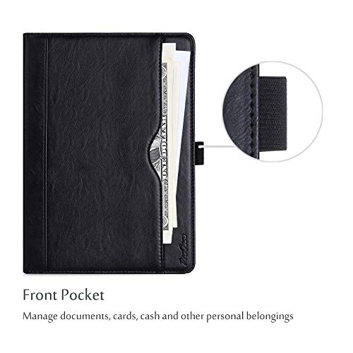 Procase Ipad 10.2 Inch Case 2021 9Th Generation/2020 8Th Generation/2019 7Th Generation Ipad Case, Leather Vintage Stand Folio Cover Protective Case For 10.2" Ipad 9Th Gen/8Th Gen/7Th Gen -Black #TOP5