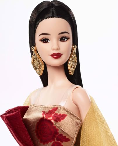 Muñeca Barbie Signature Año Nuevo Lunar vestido rojo miniatura 2