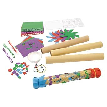 Colorations DIY Rainstick Craft Kit for Kids, Set of 12