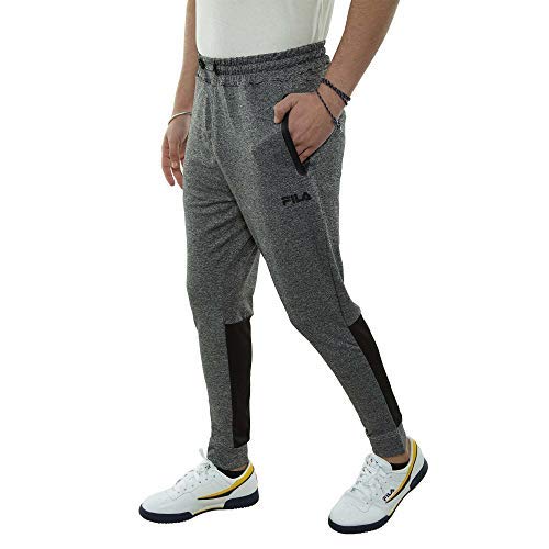 Fila Men's Pluto Jogger Charcoal Marl M : fini les pantalons inconfortables chez soi