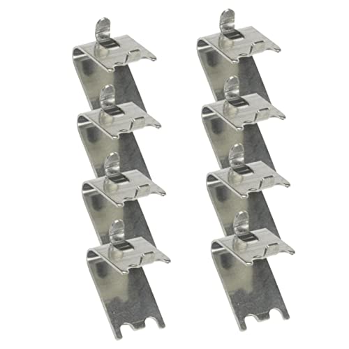 DIYEAH 8piezas Hebilla De Estante Para Refrigerador Soporte Metálico Para Estante De Nevera Clip Para De Congelador Acero Inoxidable Para Fijar De Frigorífico