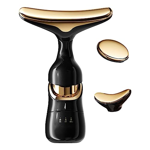 Rodillo de masaje facial, dispositivo de elevación eléctrico reafirmante de 3 cabezales, masajeador facial inofensivo, herramientas de cuidado facial para mandíbula, cara, ojos, cuello, mujeres,