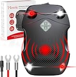 Morole Repellente Topi per Auto, Repellente Martore Auto con Flash | 9-65kHz Ultrasuoni per Topi a Batteria | Anti Martora, Faine, Donnole e Roditori | per Garage, Casa, Giardino
