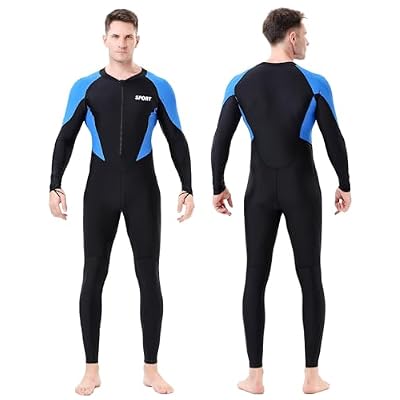 Diving Skin Suit for Women Men, Full Body Scuba Dive Swimming Thin Swimsuit, One Piece UV Protection Quick Dry Rash Guard Swimwear Surfing Snorkel Kayak Water Sport