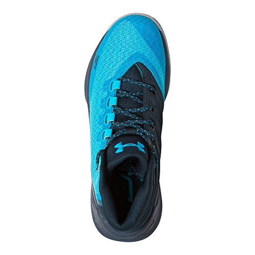 Under Armour Boys' Grade School UA Curry 3 Basketball Shoes, Island Blue/Blue Drift/Steel, 12 M US Little Kid