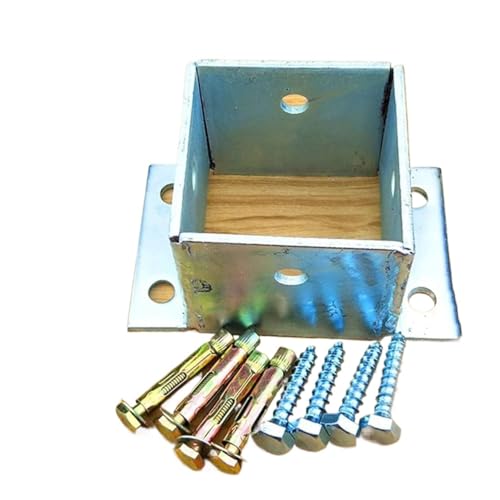 Ancrage carré inox 135mm pour poteau : la fixation durable des terrasses élégantes - 2