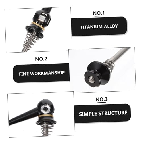 Attaches rapides en titane anti-corrosion légères pour axe de vélo