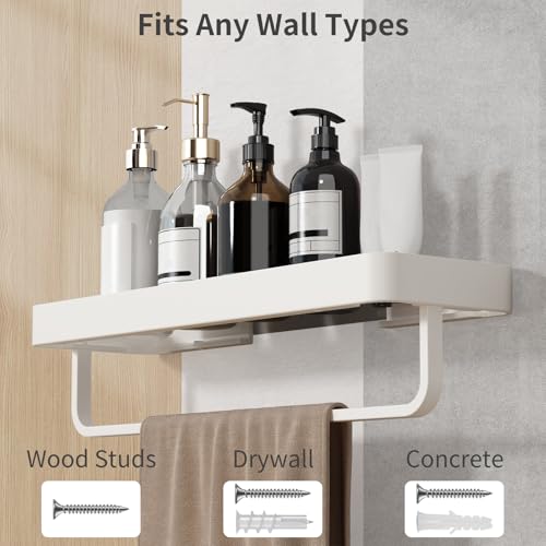 Rangement mural de salle de bain blanc pour organiser les petits espaces - 8