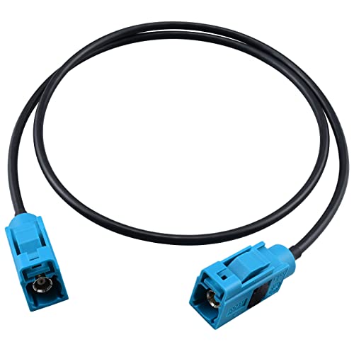 YILIANDUO Fakra Z Female to Female Car Vehicle Aerial Antenna Extension Cable RG174 1.6ft 50CM for Car Stereo Android Head Unit GPS Navigation FM AM Radio Sirius XM Satellite Radio