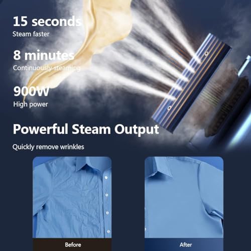 Image of Nesugar G3 Clothes Steamer, Portable Travel Steamer, Stylish Handheld Steamer, 0.34 kg Lightweight, 15 Second Quick Heating, Lightweight Mini Steam Iron for Travel and Home