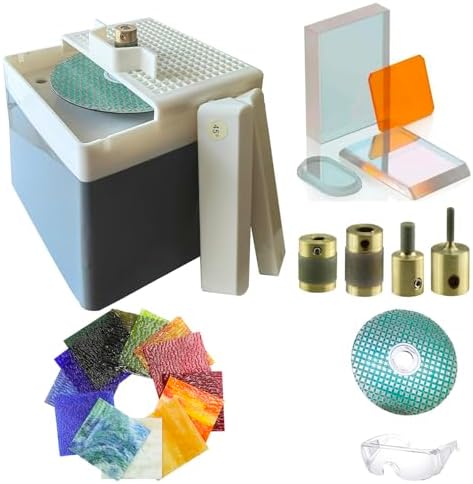 Novo moedor de vidro para vitrais, 4 cabeças de moagem + disco de...