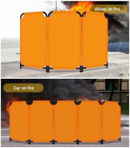 Heavy Du Welding Sn, Flame Retardant ain with Sturdy e, Portable Foldable BER for Industrial Worhop and Spark Protect(58x120cm)