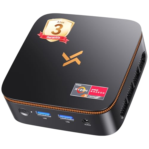 Huidun 2026 H50 Mini PC, AMD Ryzen 3300U, 16GB DDR4 512GB SSD, Radeon Graphics, Win 11 Pro, WiFi5/BT 4.2, Mini Ordenador de Sobremesa para Oficina, Teletrabajo y Negocios, 3 años de garantía