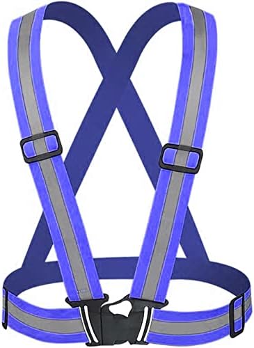 Comidox Reflective Vest with Hi Vis Bands, Fully Adjustable & Multi-Purpose: Running, Cycling, Motorcycle S…