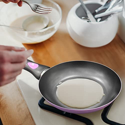Amazing Abby - Chef Stacy - 8-Inch Non-Stick Frying Pan, Skillet With Heat-Resistant Easy-Grip Handle, Stir Pan, Egg Pan, Omelet Pan, Carbon Steel Cookware, Bfa/Pfoa-Free, Oven/Stove/Dishwasher-Safe #TOP2