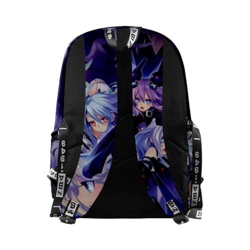 ISaikoy Anime Hyperdimension Neptunia Backpack Daypack Laptop Bag 3D Printing School Bag Bookbag 22