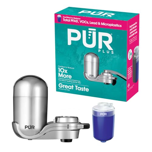 PUR Plus Vertical Faucet Mount Water Filtration...
