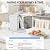 Portable UV Countertop Reverse Osmosis Water Filter, 5-Stage Water Filtration System, No Installation Need, RO Water Purifier for Home Kitchen Office