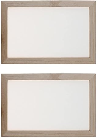 Amazon 2個 紙すき木枠 はがき判 ハガキ判 木製 枠 フレーム 製紙フレーム 木製 民芸品 おもちゃ