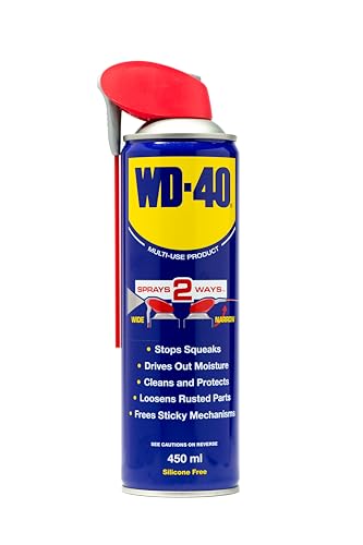 WD-40 Multi-Use Smart Straw 450ml Spray Aerosol Can Clean Rust Lubricant, blue