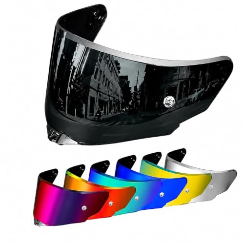 PSLER Shatterproof Motorcycle Helmet Visor for KYT TT-Revo,Black