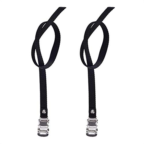 Vanice 2 Pair Bikes Pedal Toe Straps Universal Replacement Foot Pedal Straps For Excersise Stationary Bike/Bicycle #TOP1
